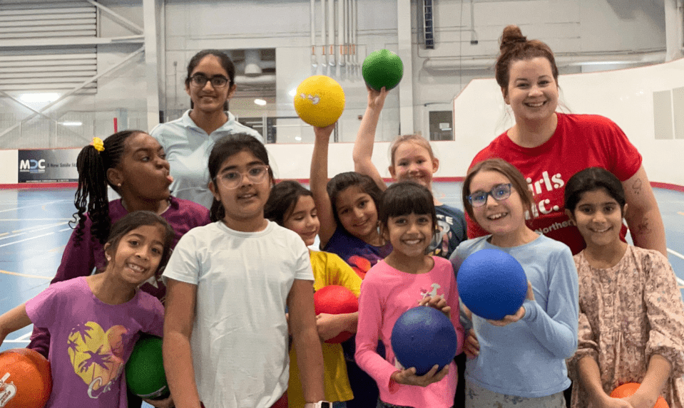 group of young girls