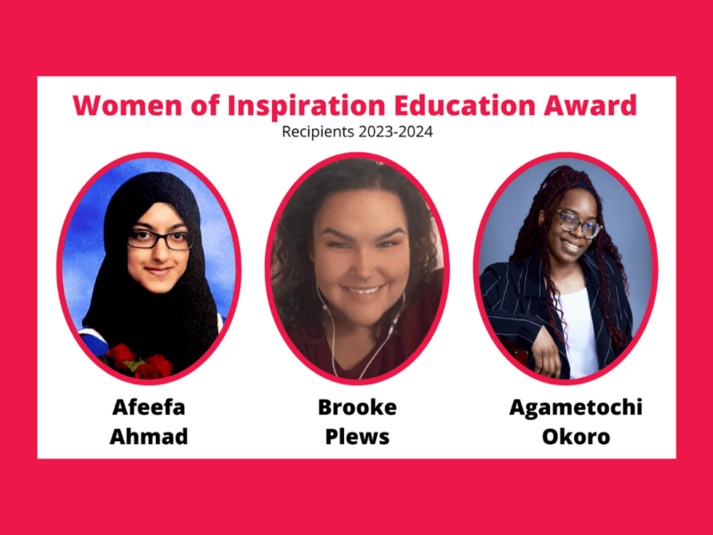 Women of Inspiration Education Award Recipients 2023-2024